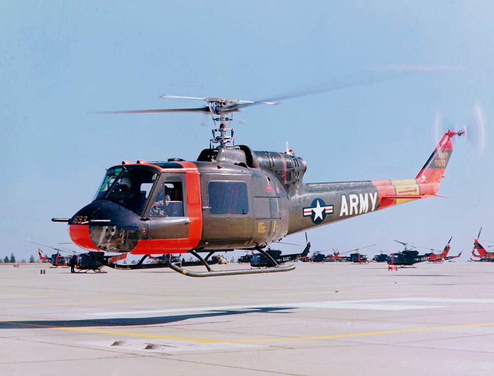 The UH-1A Huey.