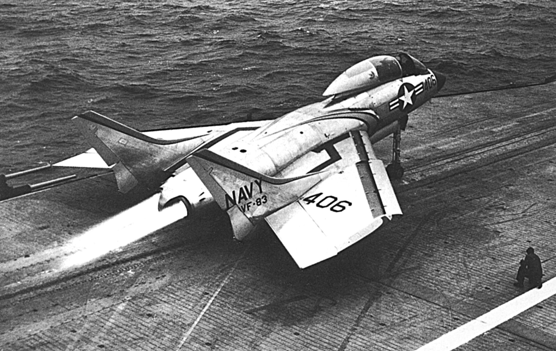 Despite first flying in the late 40s the later model F7Us had afterburners.