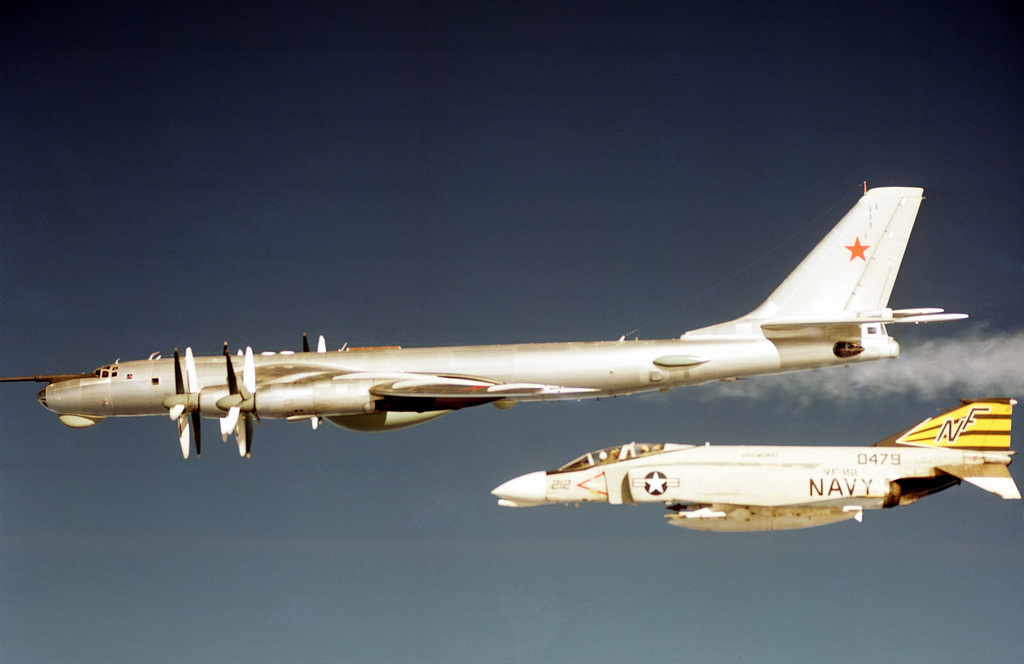 A Phantom intercepting a Tu-95 bear in QRA.