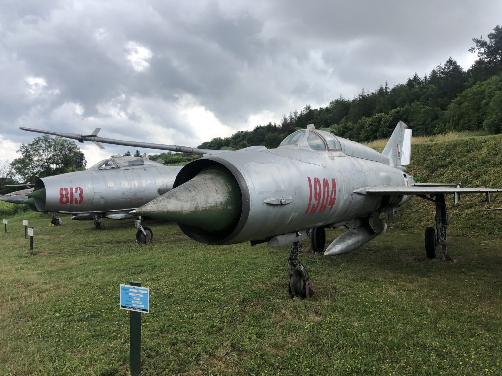 The owner has somehow collected a large number of Soviet era aircraft.