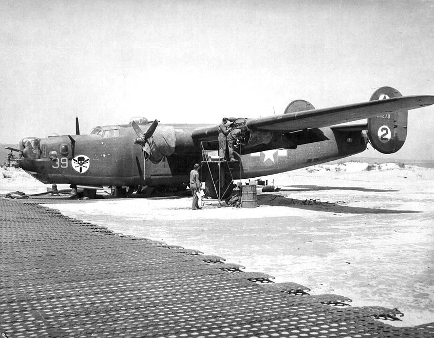 B-24 in Tunisia. 