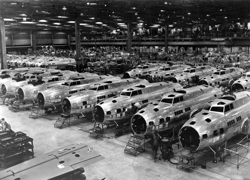 B-17s in Boeing Plant 2.