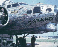 B-17 5 Grand Unique Autographs: It was uniquely signed by thousands of workers involved in its construction, a departure from typical warplane production practices.