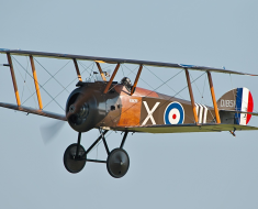The Sopwith Camel first flew in 1916 and was introduced into service in 1917.