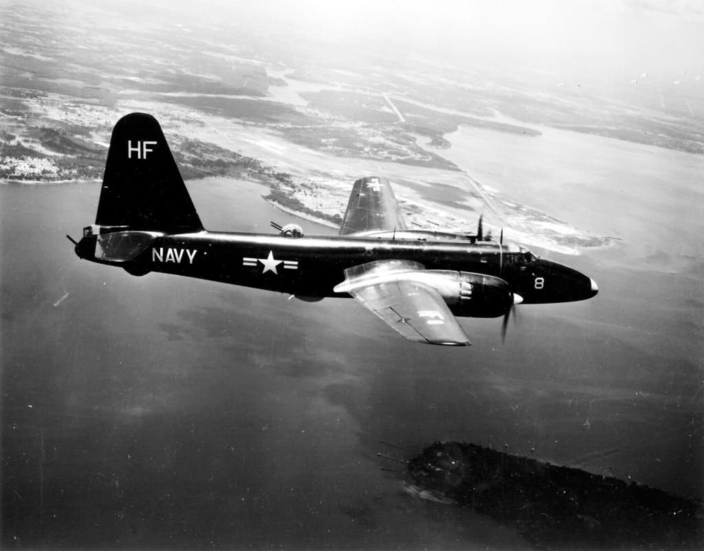 P2V-2 of VP-18 over NAS Jacksonville, 1953