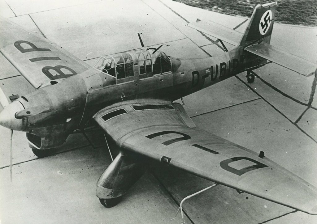The V4 prototype Ju 87.