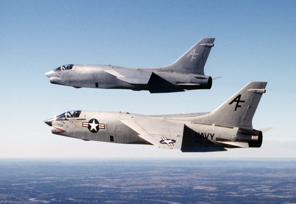 A pair of RF-8Gs in 1986.
