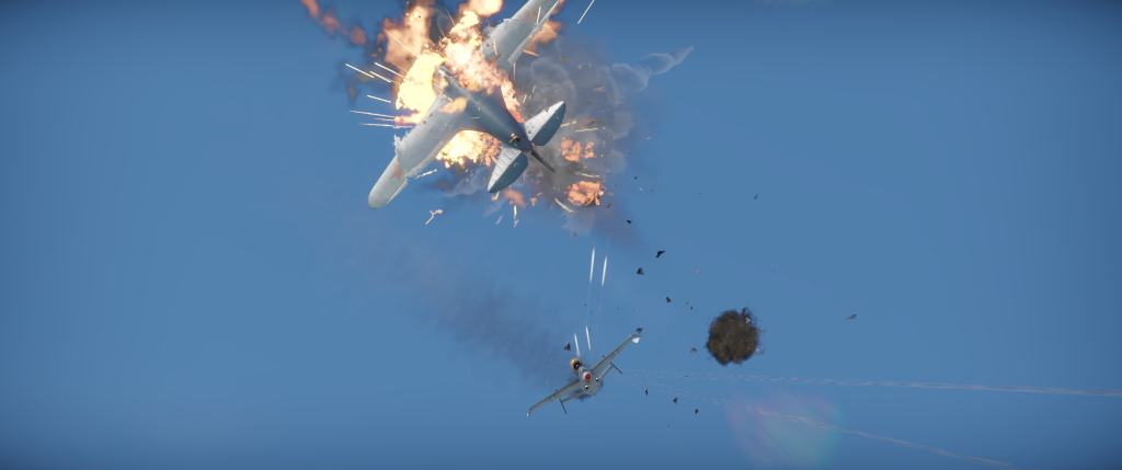 Combat scenarios would often require large changes in throttle. This could engine flameout at a critical time. Photo credit - Gaijin War Thunder.